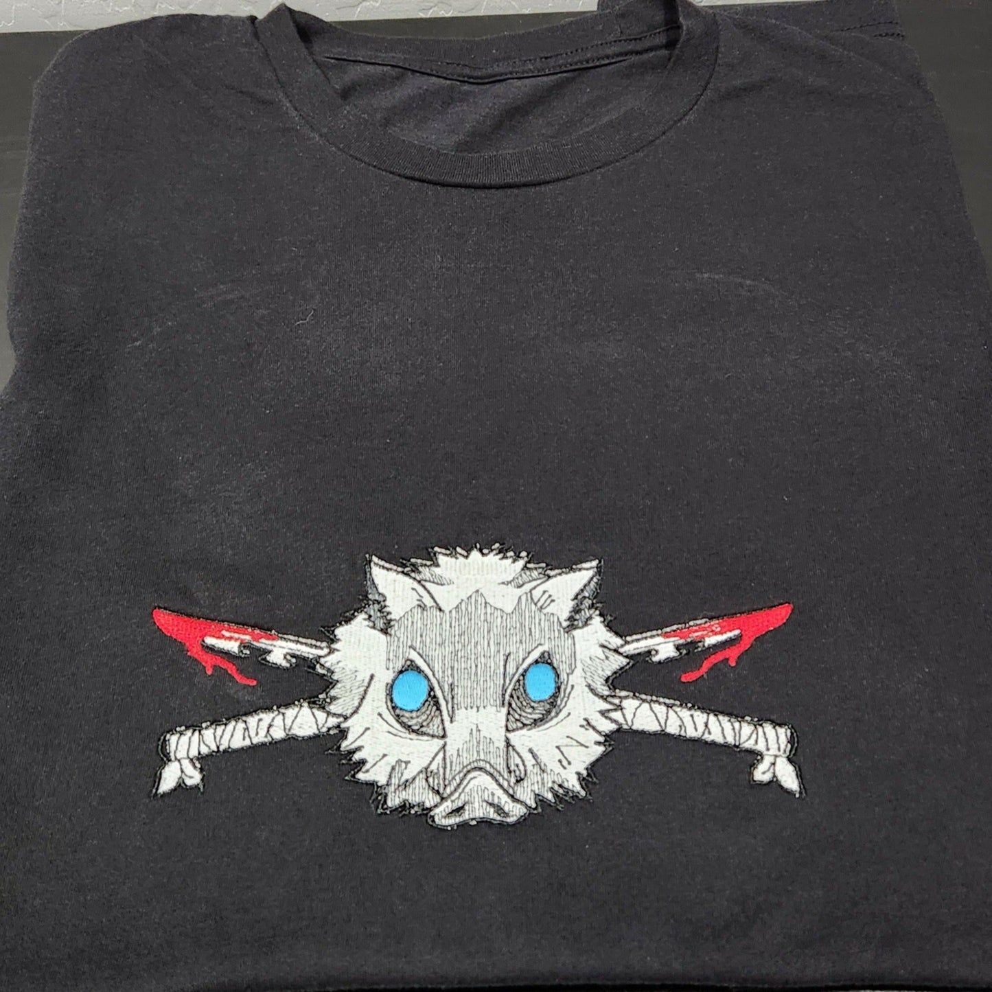 Inosuke Embroidered Crewneck – Demon Slayer Anime Sweatshirt