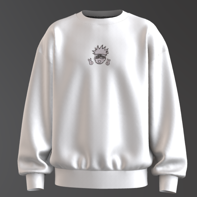 Gojo Satoru Embroidered Sweatshirt β Jujutsu Kaisen Anime Crewneck