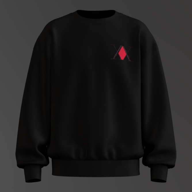 Hunter x Hunter Embroidered Crewneck - Premium Anime Sweatshirt