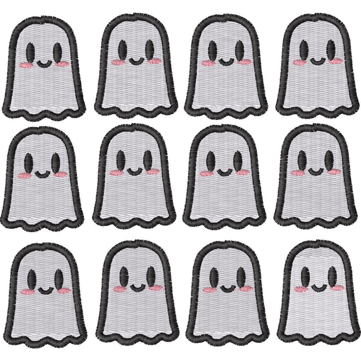 Ghost Earring Multiples machine embroidery stitch preview