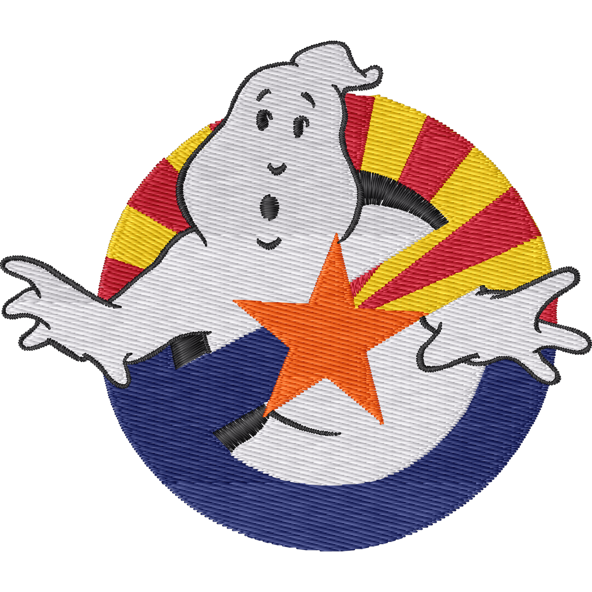 Ghostbusters Arizona machine embroidery stitch preview