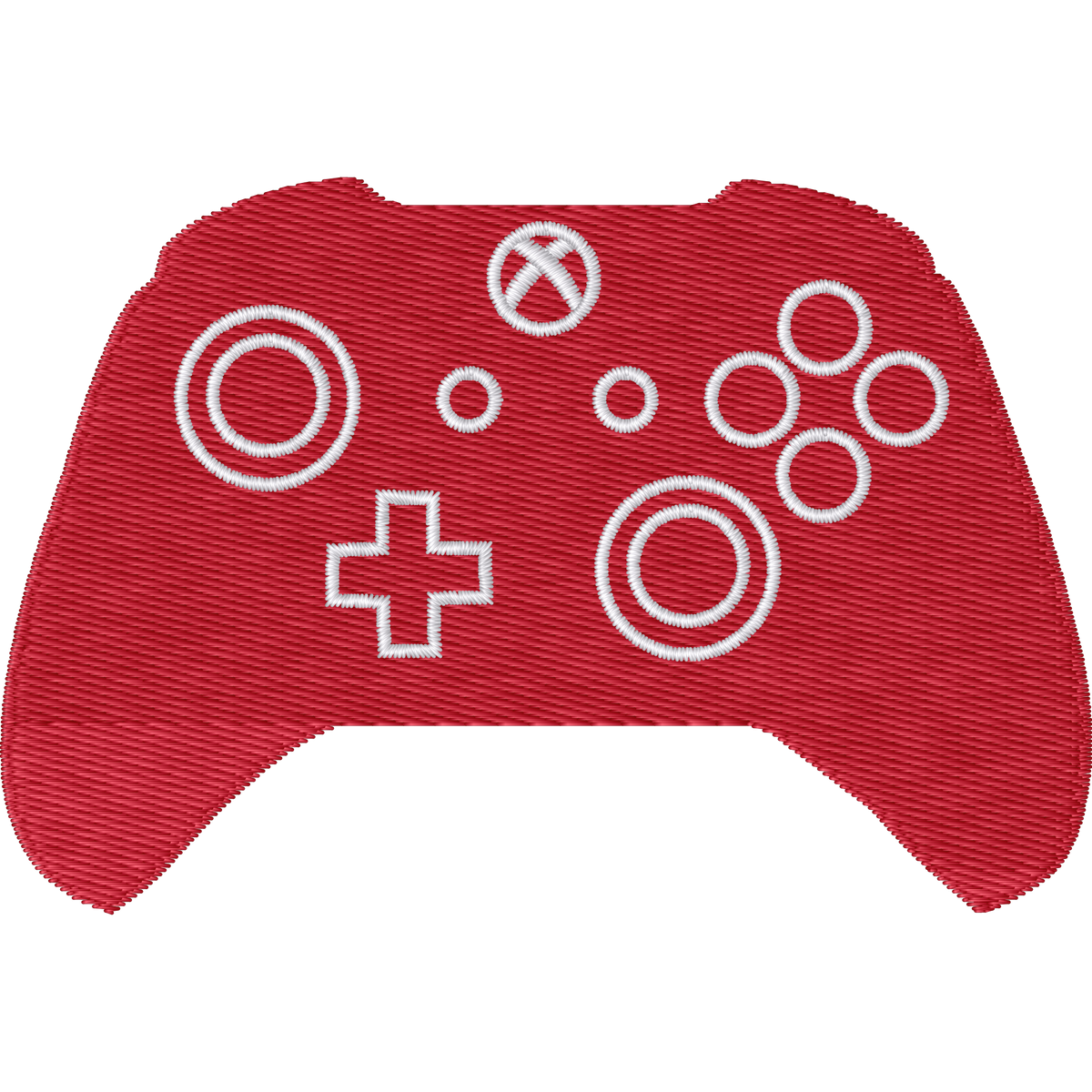 Xbox Controller machine embroidery stitch preview