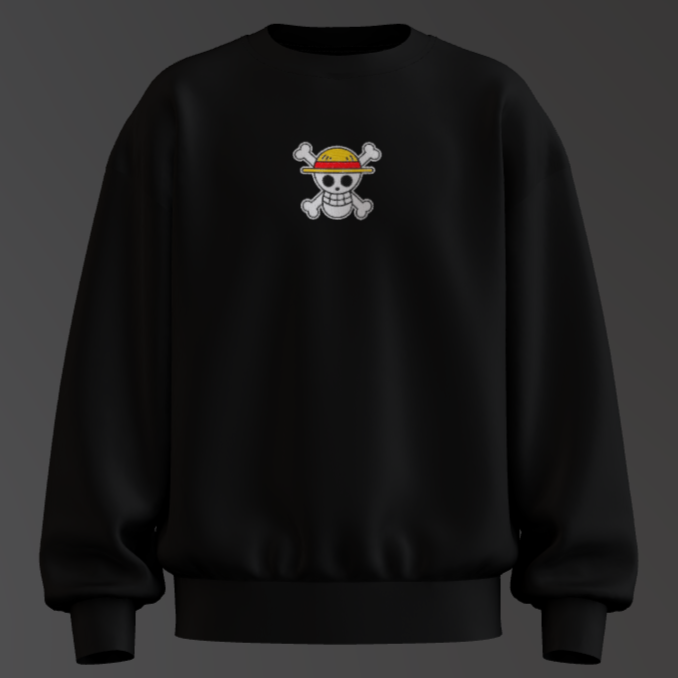 Jolly Roger (One Piece) embroidered apparel — Anime Embroidered Apparel Collection