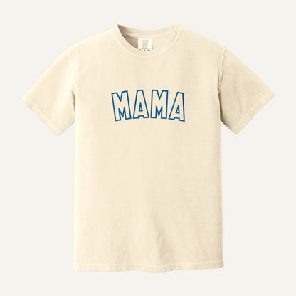 MAMA Outline Embroidered Sweatshirt – Comfort Colors Tee in Ivory