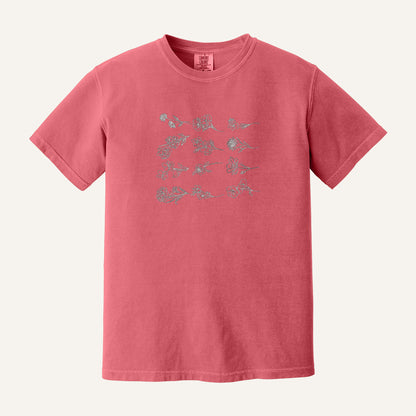 Birth Flower Embroidered Sweatshirt – Comfort Colors Tee in Watermelon