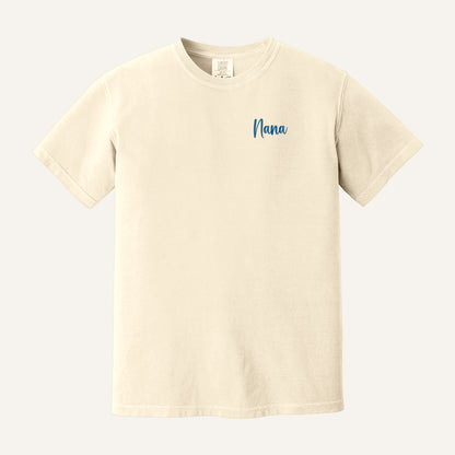 Nana Script Embroidered Sweatshirt – Comfort Colors Tee in Ivory