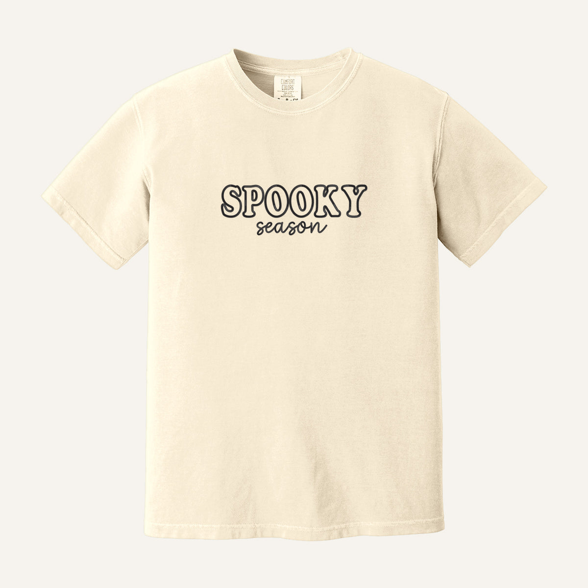 Spooky Season Embroidered Sweatshirt – Comfort Colors Tee in Ivory