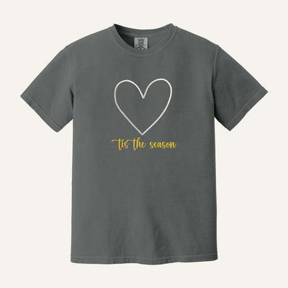Tis the Season Embroidered Sweatshirt – Comfort Colors Tee in Pepper