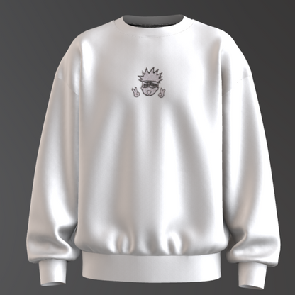 Gojo Satoru Embroidered Sweatshirt – Jujutsu Kaisen Anime Crewneck