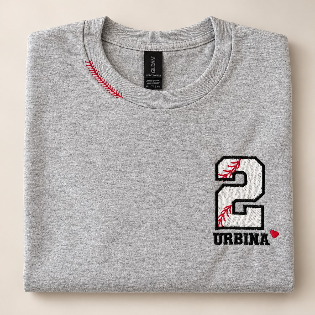 Baseball Number and Name Embroidered Shirt – Baseball Mom Stitch Collar