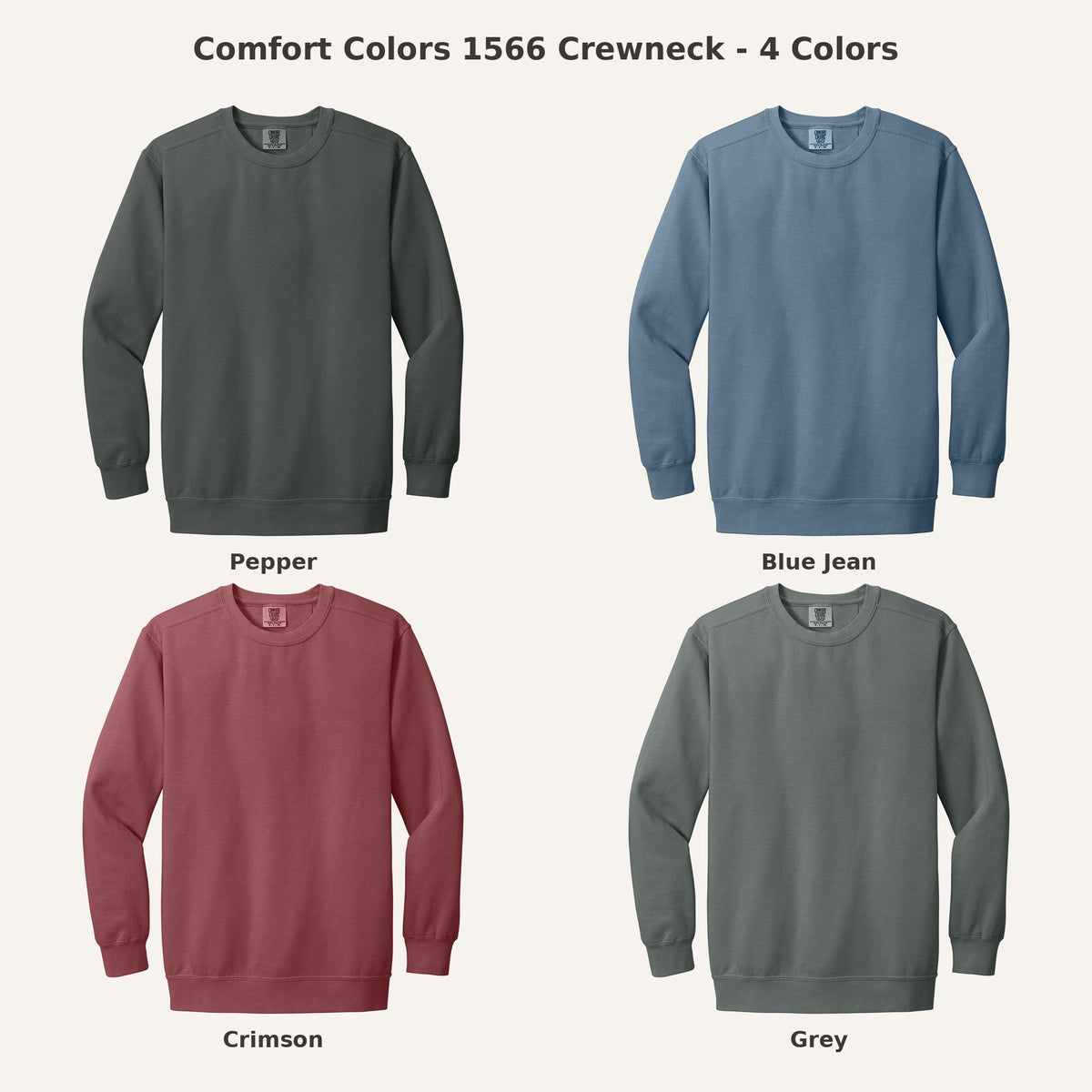 Papel Picado Skull Embroidered Sweatshirt – color chart