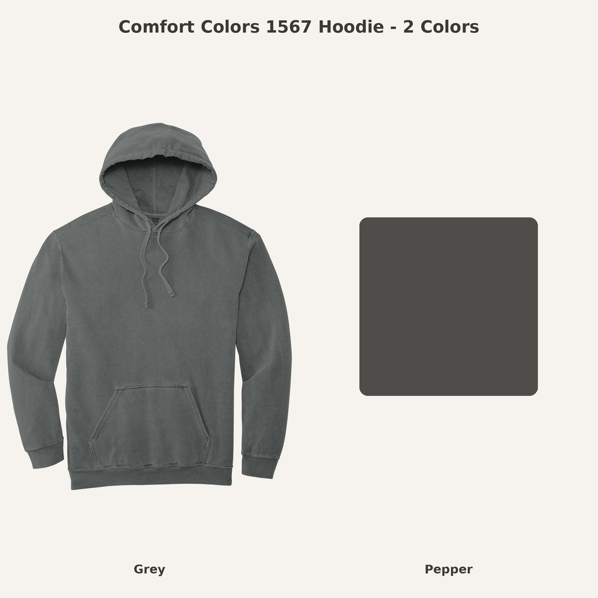 Faith Over Fear Embroidered Sweatshirt – color chart
