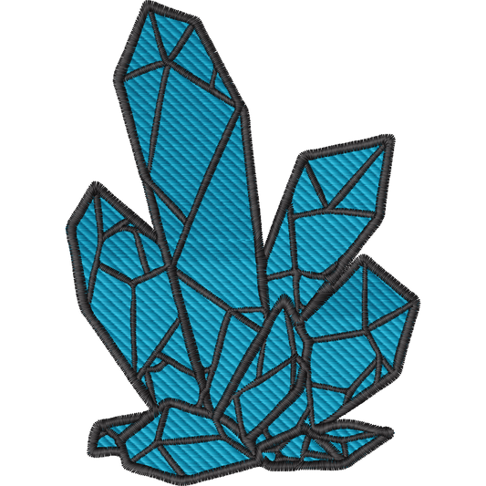 Blue Crystals machine embroidery stitch preview