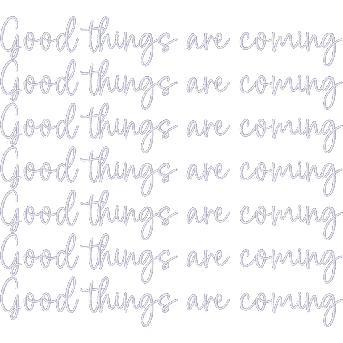 Good Things Are Coming machine embroidery stitch preview