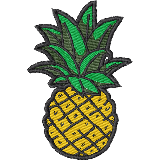 Pineapple machine embroidery stitch preview