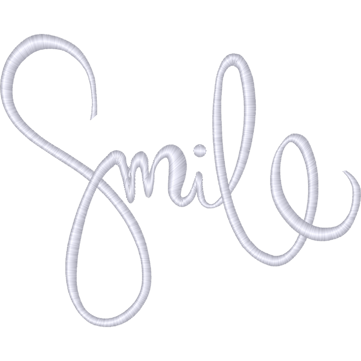 Smile Script machine embroidery stitch preview