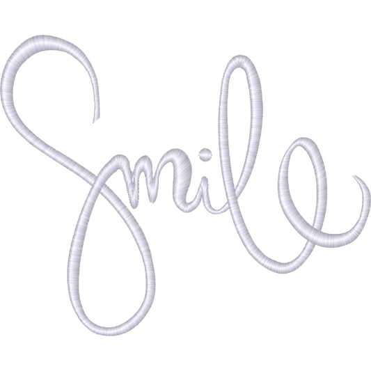 Smile Script machine embroidery stitch preview