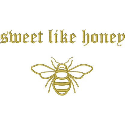 Sweet Like Honey Bees machine embroidery stitch preview