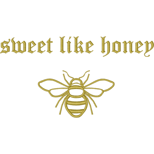 Sweet Like Honey Bees machine embroidery stitch preview