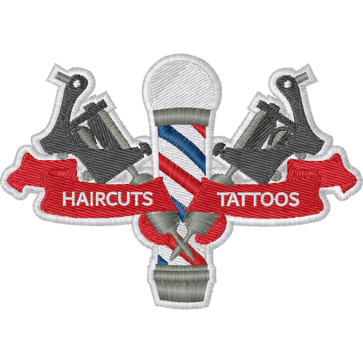 Barber Pole and Tattoo Machines machine embroidery stitch preview