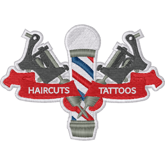 Barber Pole and Tattoo Machines machine embroidery stitch preview