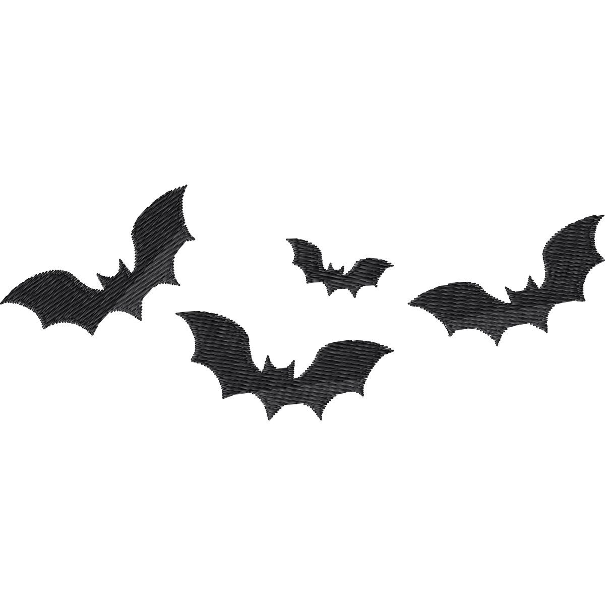 Flying Bats machine embroidery stitch preview