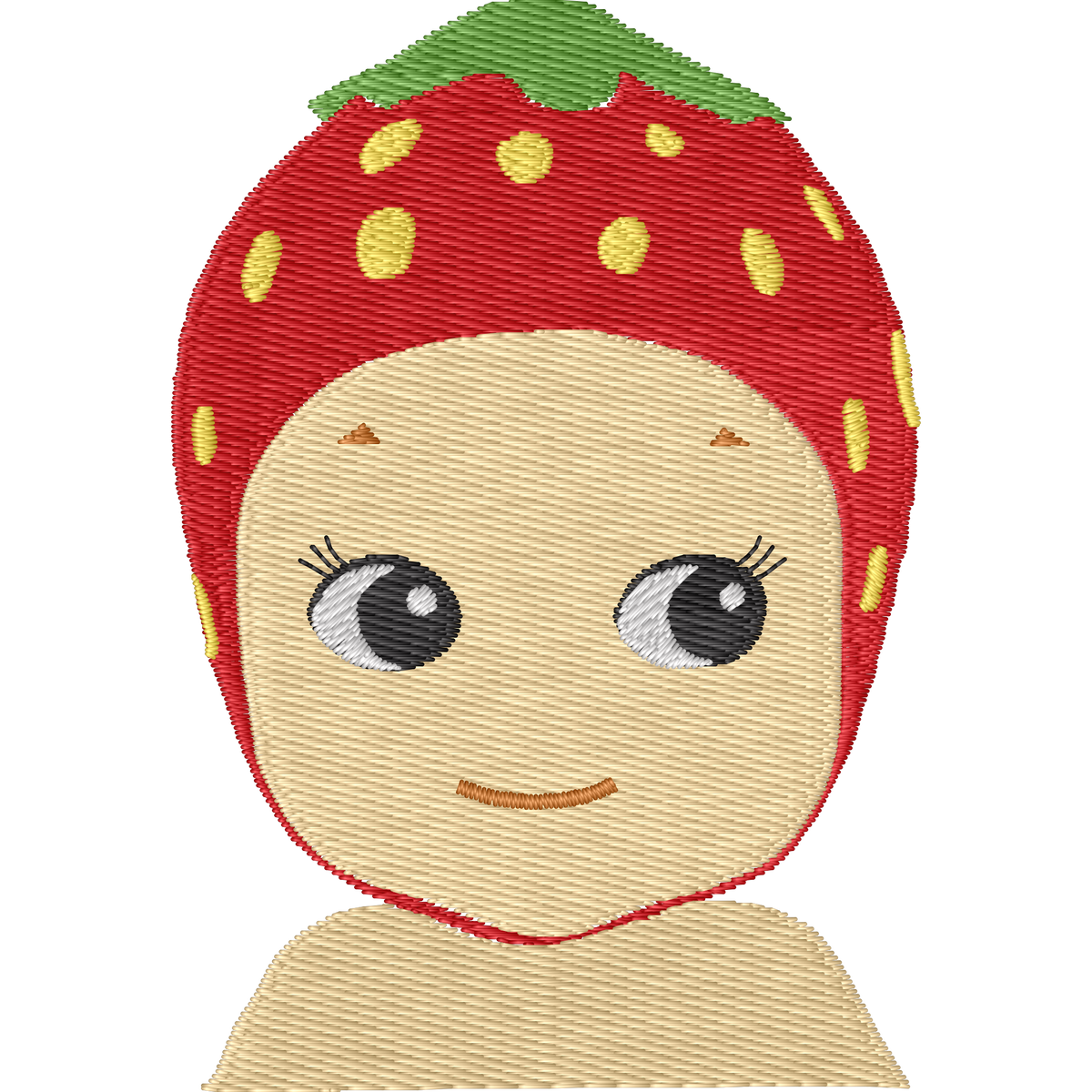 Sonny Baby Strawberry Hat machine embroidery stitch preview
