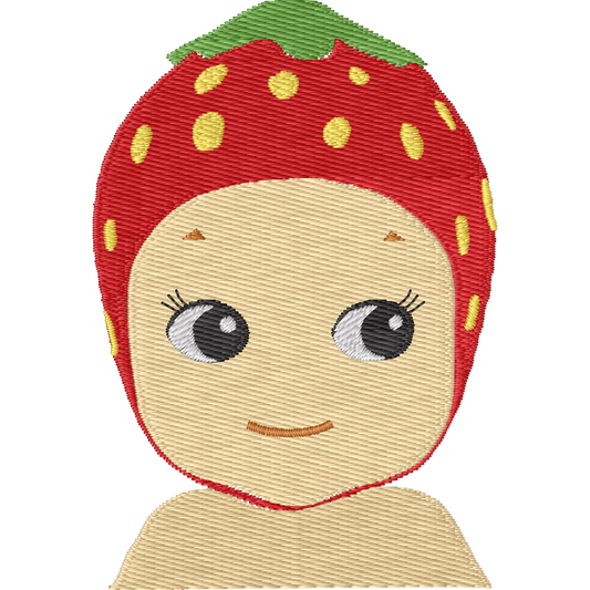 Sonny Baby Strawberry Hat machine embroidery stitch preview