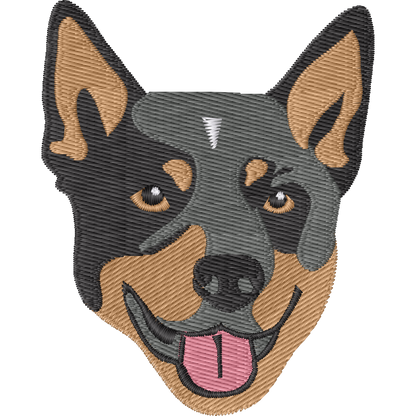 Dog Face Portrait machine embroidery stitch preview