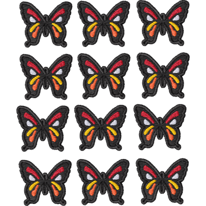 Butterfly Earring Multiples machine embroidery stitch preview