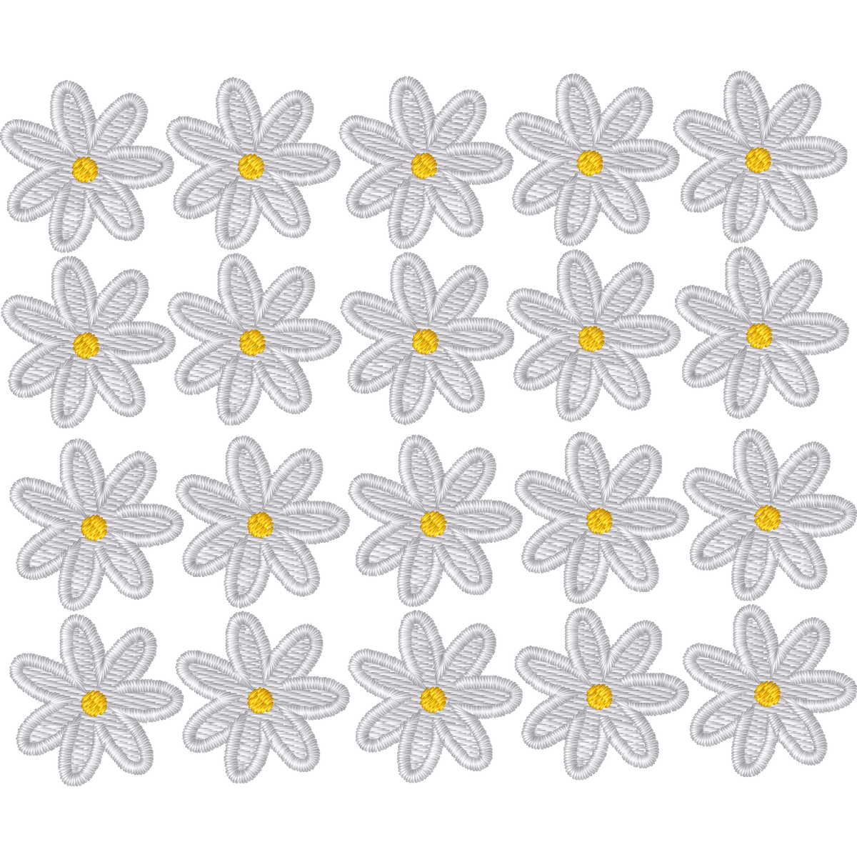 Daisy Earring Multiples machine embroidery stitch preview