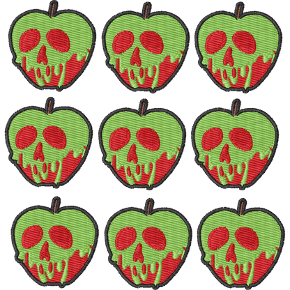 Poison Apple Earring Multiples machine embroidery stitch preview