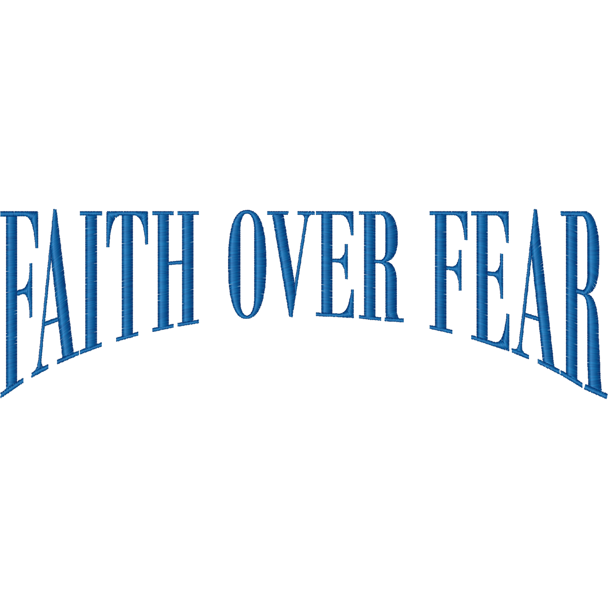 Faith Over Fear machine embroidery stitch preview