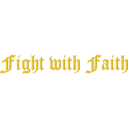 Fight with Faith machine embroidery stitch preview