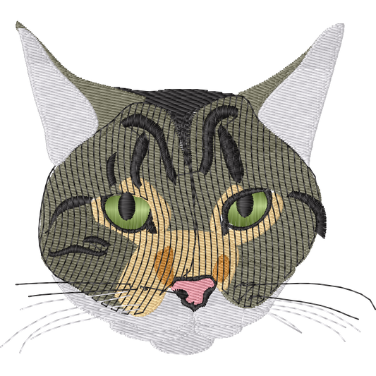 Cat Portraits machine embroidery stitch preview