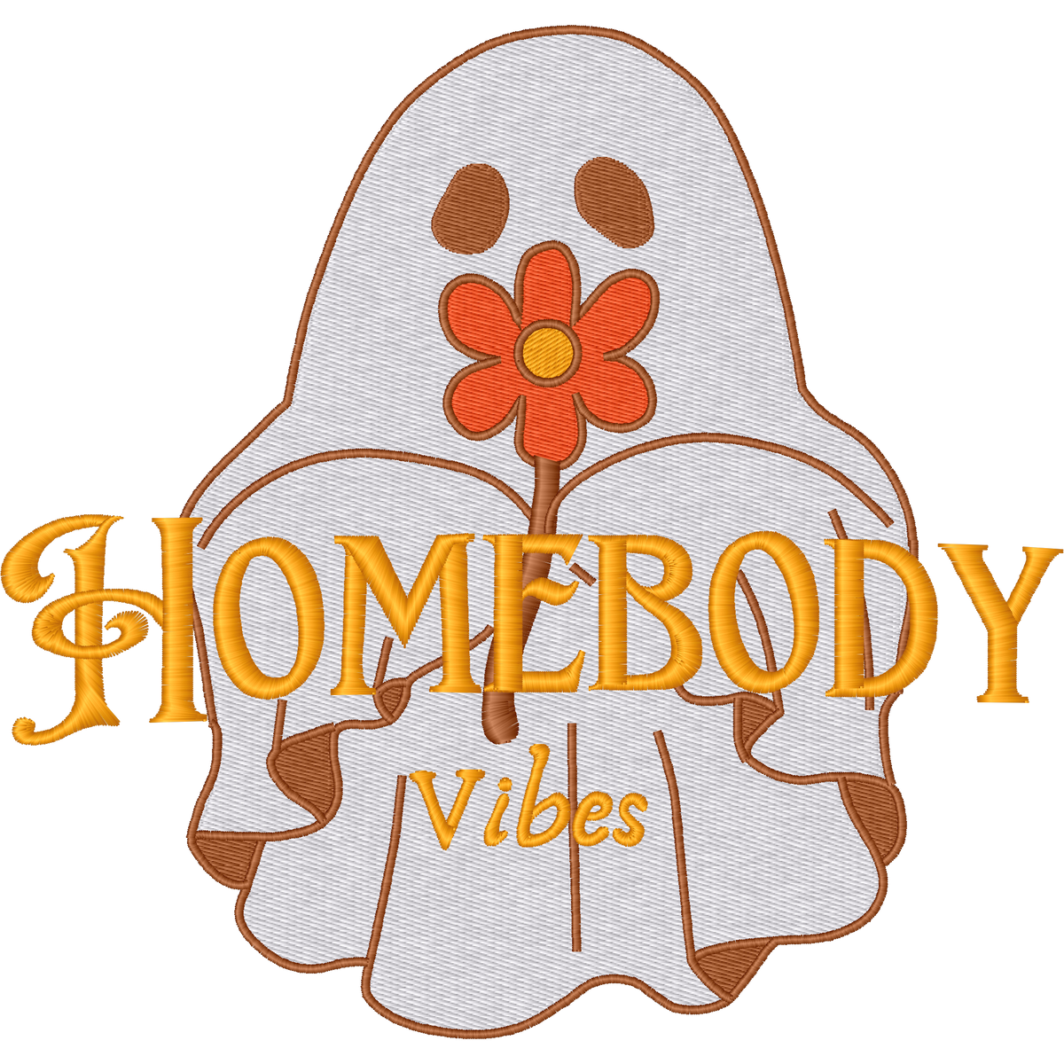 Homebody Vibes Ghost machine embroidery stitch preview