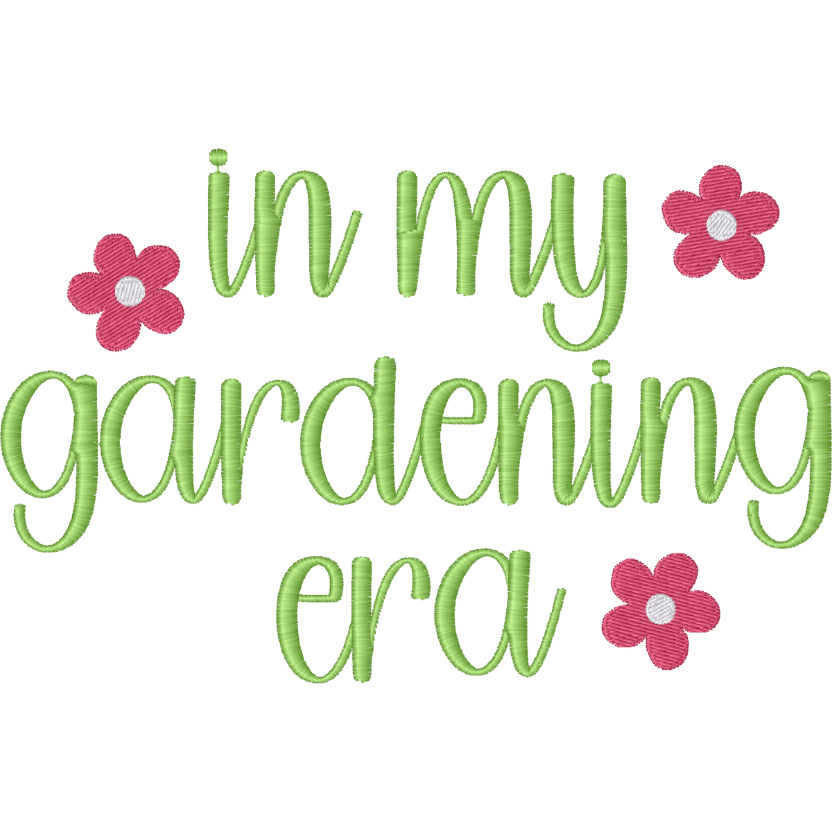 In My Gardening Era machine embroidery stitch preview