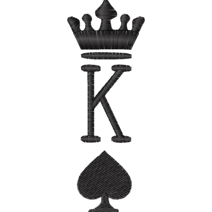 King of Spades Playing Card machine embroidery stitch preview