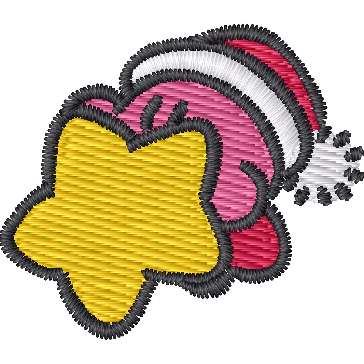 Kirby Christmas Tree Variant machine embroidery stitch preview