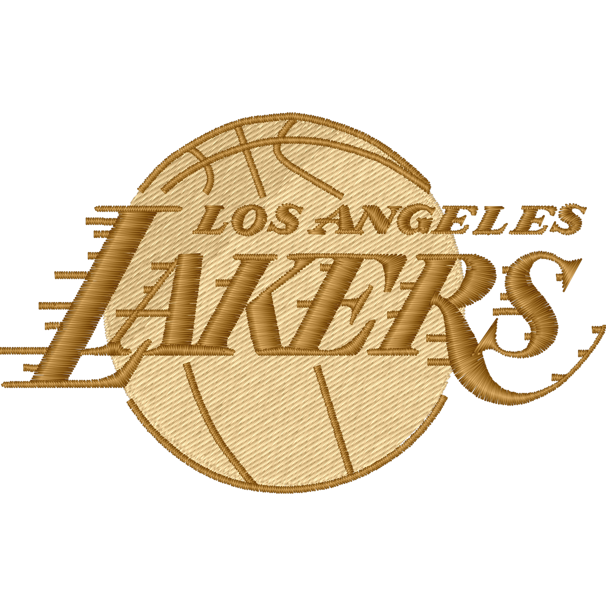 Los Angeles Lakers Basketball machine embroidery stitch preview