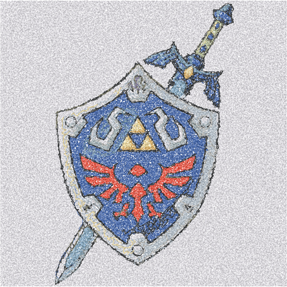 Master Shield and Sword machine embroidery stitch preview