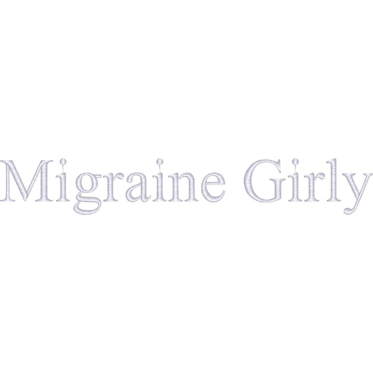 Migraine Girly machine embroidery stitch preview