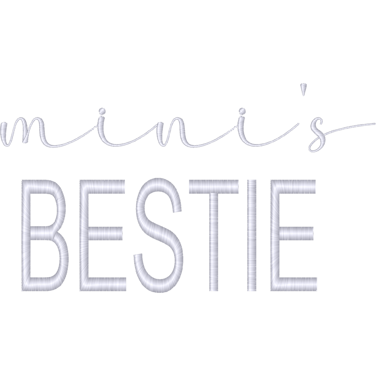 Minis Bestie machine embroidery stitch preview
