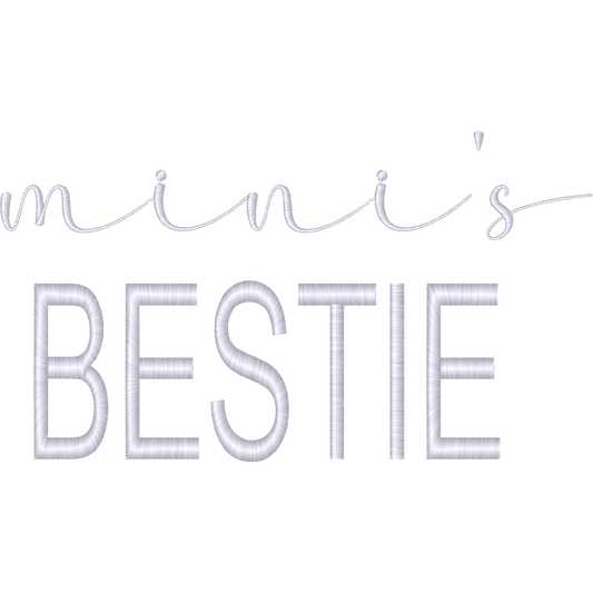Minis Bestie machine embroidery stitch preview