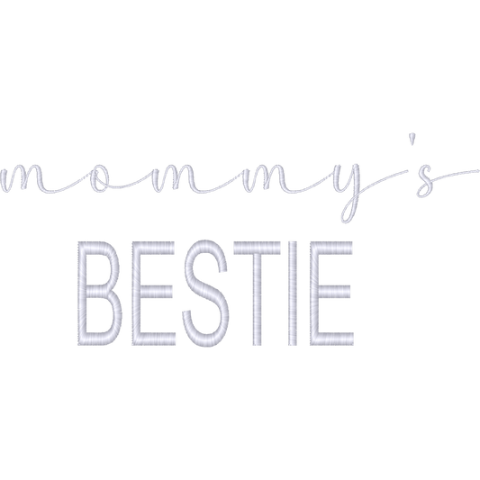 Mommys Bestie machine embroidery stitch preview