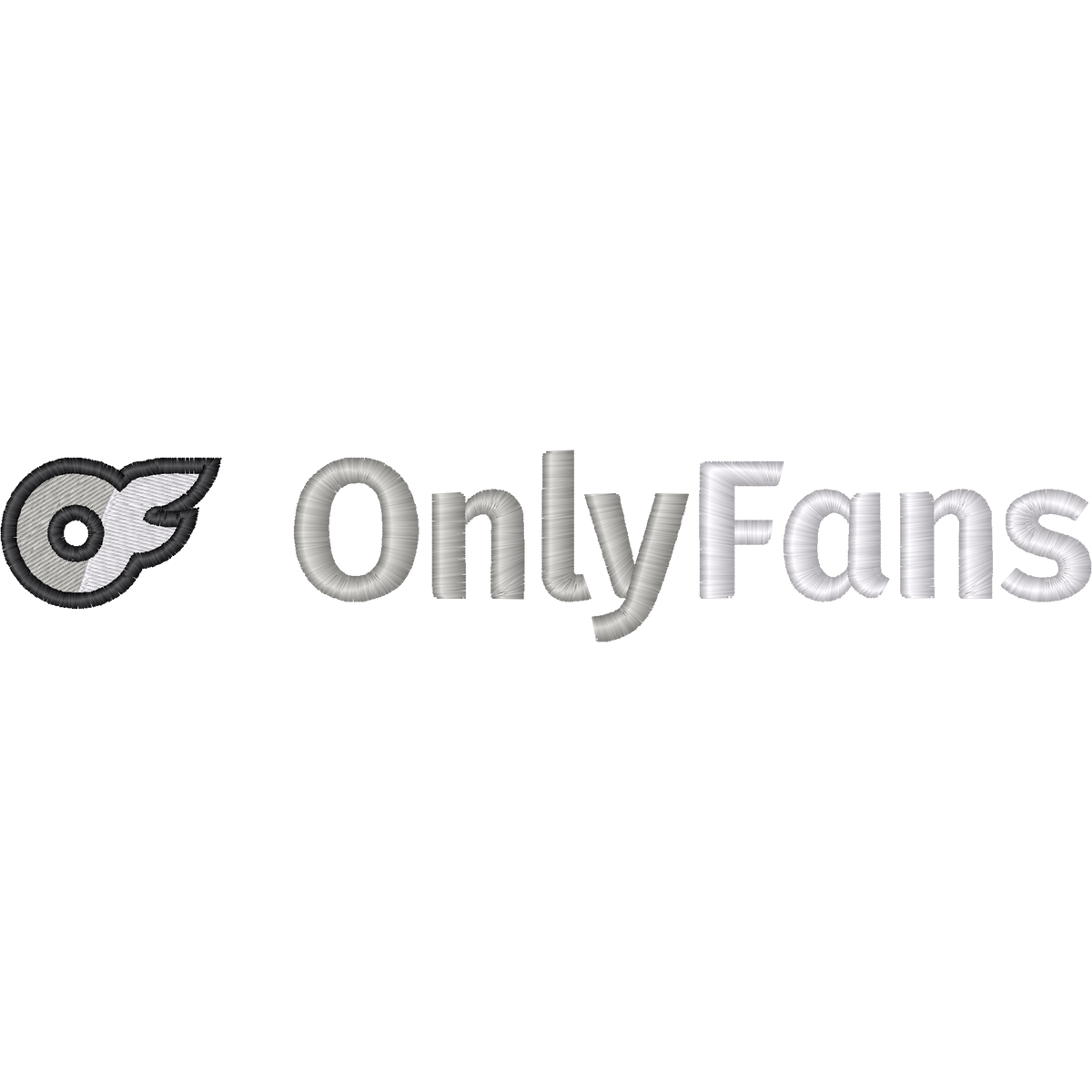 OnlyFans Logo machine embroidery stitch preview