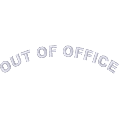 Out of Office Lettering machine embroidery stitch preview