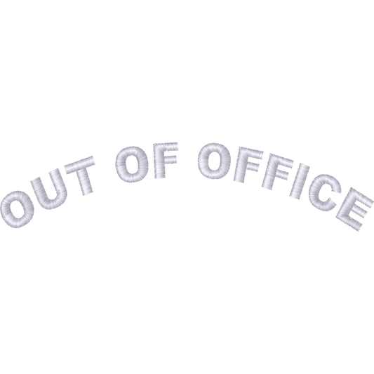 Out of Office Lettering machine embroidery stitch preview