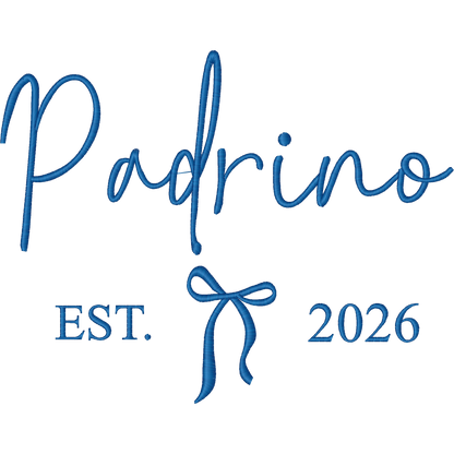 Padrino Est 2026 Bow machine embroidery stitch preview
