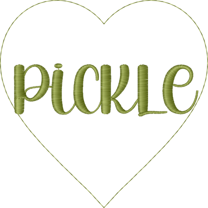 Pickle Heart machine embroidery stitch preview